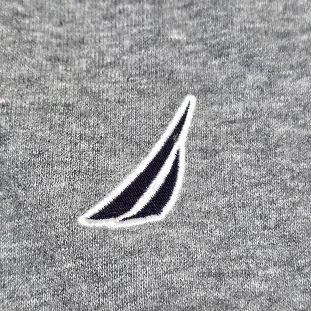 Nautica Quarter Zip Pullover Mens XXL Gray Long Sleeve J-Class Logo K83172 NEW